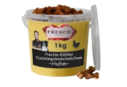 Fresco Dog Martin Rütter Trainingsknöchelchen 1kg, Hunde Leckerli Huhn, Snack für: Hunde, getreidefrei, zuckerfrei, hoher Fleischanteil – Produktbild 1 von 1