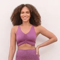 Jaya Jaya CAROLINA TENCEL - Damen - Bra für Yoga aus Lyocell/Baumwoll-Mix, Mauve/pink, – Produktbild 1 von 1