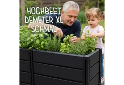 KHW KHW Hochbeet Demeter XL - schmal, MADE IN GERMANY BxTxH: 158x44x61 cm – Produktbild 1 von 1