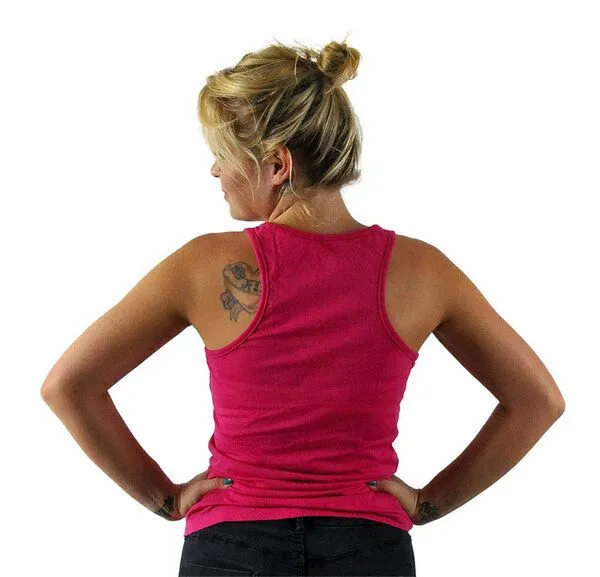 Human Family Körperbetontes Tanktop von Human Family "Attention Basic", Pink, – Produktbild 1 von 5