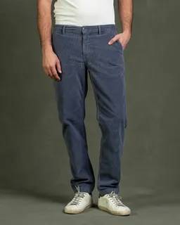 Kuyichi Kuyichi Herren vegan Chino Darren Cord Crown Blue – Produktbild 1 von 1