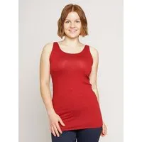 Peaces bio handbedruckte Biomode Peaces.bio - handbedruckte Biomode Peaces Tank-Top, Rot, – Produktbild 1 von 1