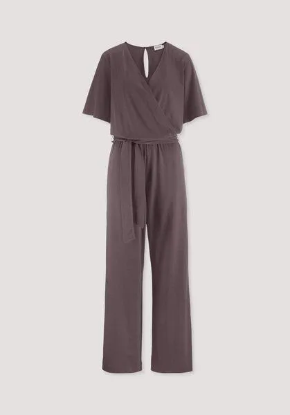 hessnatur hessnatur Jersey Overall Regular in reiner Bio-Baumwolle, Brombeersorbet, – Produktbild 4 von 4