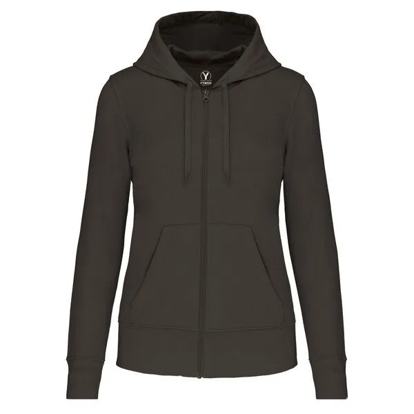 YTWOO YTWOO Nachhaltiges Basic Kapuzensweatshirt für Damen aus Nachhaltigen Materlialien, Grau, – Produktbild 1 von 3