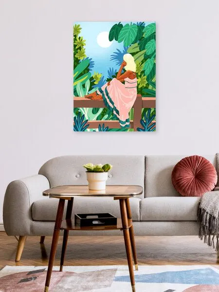 Photocircle Photocircle Poster / Leinwandbild - Forest Moon – Produktbild 2 von 4