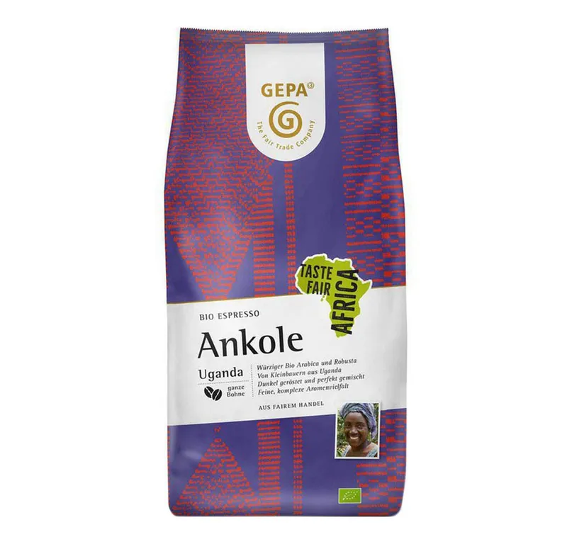 gepa gepa Kaffeeersatz Taste Fair Africa Ankole - Espresso ganze Bohne 1kg – Produktbild 1 von 1
