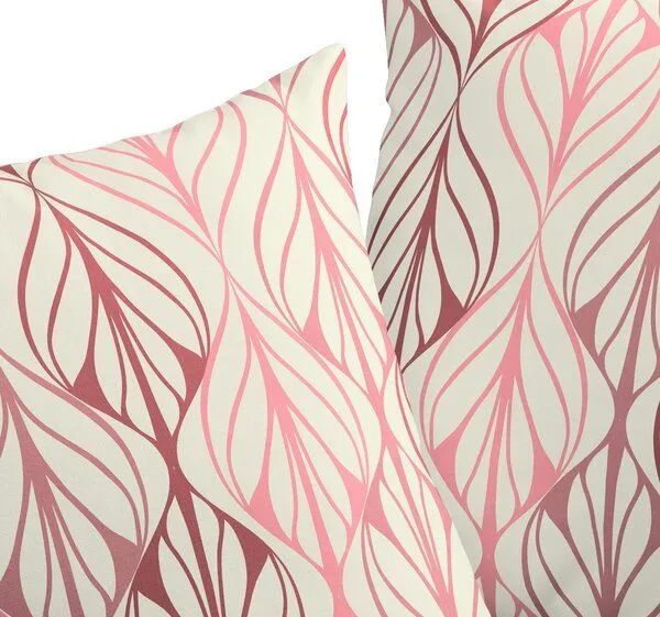 Nature by Adam Nature by Adam Kissenhülle aus Leinen und Bio-Baumwolle - Made in Germany - Wave, Rot, – Produktbild 2 von 4