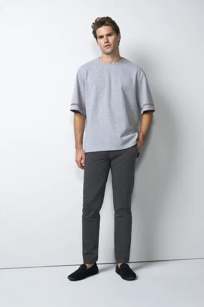 M 5 BY MEYER M 5 BY MEYER Chino mit Stretchbund, Grau (mittelgrau), – Produktbild 5 von 8