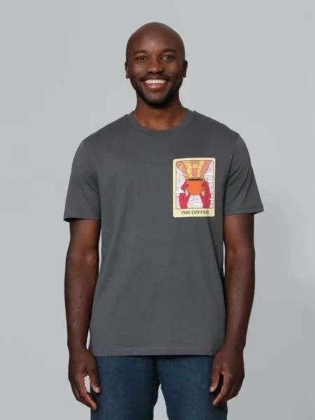 watapparel watapparel T-Shirt Unisex Tarot The Coffee, Anthracite, – Produktbild 1 von 3