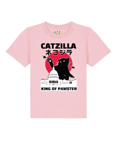 watabout.kids watabout.kids T-Shirt Kinder Catzilla, Cotton pink, – Produktbild 1 von 3