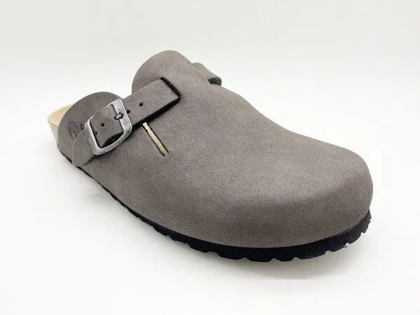 thies Vegane thies Eco Bio Clogs Men, Charcoal (grau), – Produktbild 2 von 3