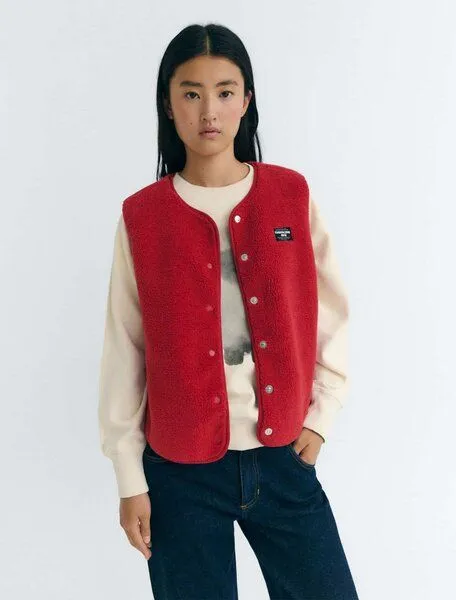 thinking mu thinking mu Jay Vest, Rot (red), – Produktbild 1 von 4