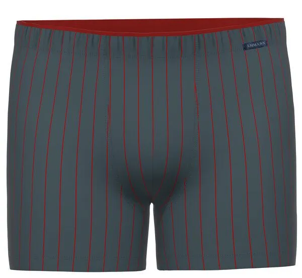 Ammann Ammann Herren Long Short | Active Stripe | GOTS Baumwolle, Brick red, – Produktbild 1 von 1