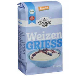 Bauck Mühle Mehl Weizenvollgrieß 500g 2er Pack – Produktbild 1 von 1