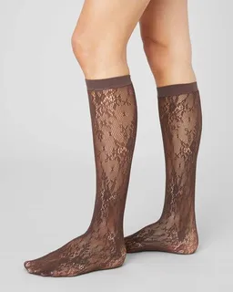 Swedish Stockings Swedish Stockings Spitzenstrümpfe Rosa aus ECONYL®-Nylon – Produktbild 1 von 1