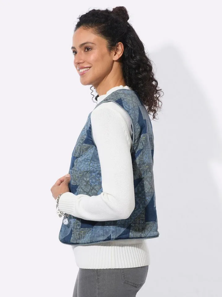 Witt Witt Jerseyweste Wende-Weste, Blau, – Produktbild 5 von 5