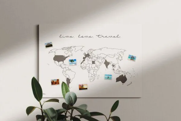 meine-weltkarte meine-weltkarte Weltkarte live.love.travel nachhaltig & handemade in Germany – Produktbild 2 von 8
