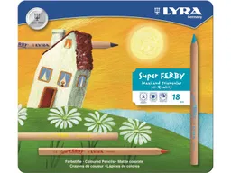 Lyra Lyra Buntstifte Super Ferby natur, Metalletui, 18er Set Maße Stift 17,5 x 1 cm – Produktbild 1 von 1