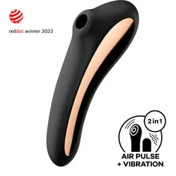 Satisfyer Satisfyer Dual Kiss, 2:1 Vibrator + Druckwellentoy – Produktbild 1 von 1