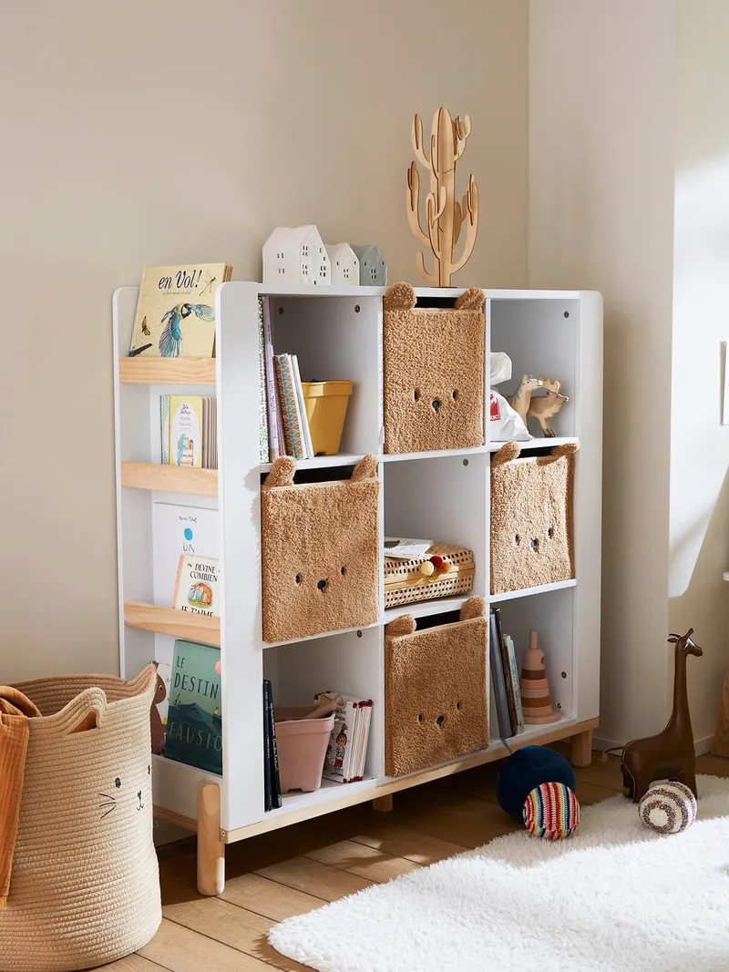 Vertbaudet Kinderzimmer Aufbewahrungsbox BÄR, Karamell, – Produktbild 3 von 4