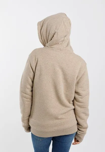 TORLAND TORLAND Winter-Sweater mit Kapuze und Fleece-Futter HYGGER SHERPA, Braun (heather sand), – Produktbild 3 von 4