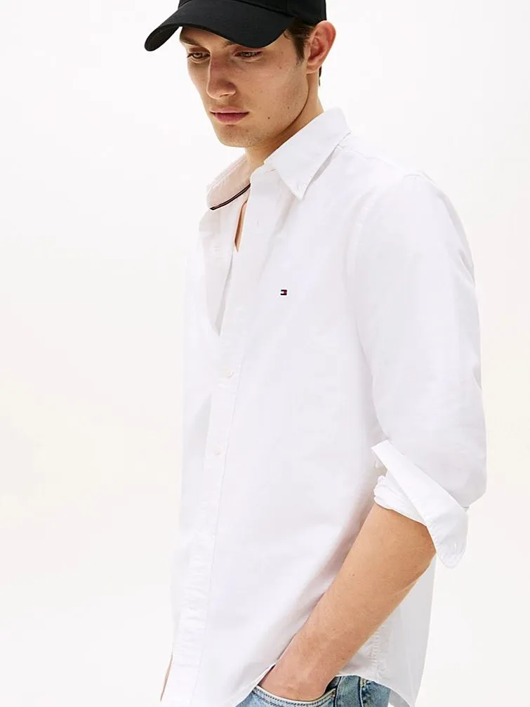 Tommy Hilfiger Tommy Hilfiger Oxford Hemd Weiß - Größe L, Weiß, – Produktbild 3 von 5