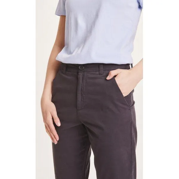 KnowledgeCotton Apparel KnowledgeCotton Apparel Chinohose - WILLOW slim chino, Schwarz (black jet), – Produktbild 3 von 4