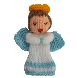 El Puente El Puente Gestrickte Fingerpuppe "Engel" | Fair Trade & Handmade aus Peru – Produktbild 1 von 1
