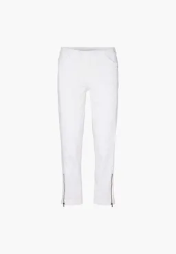 LAURIE LAURIE Damen vegan Hose Regular Crop Piper Weiß – Produktbild 1 von 1