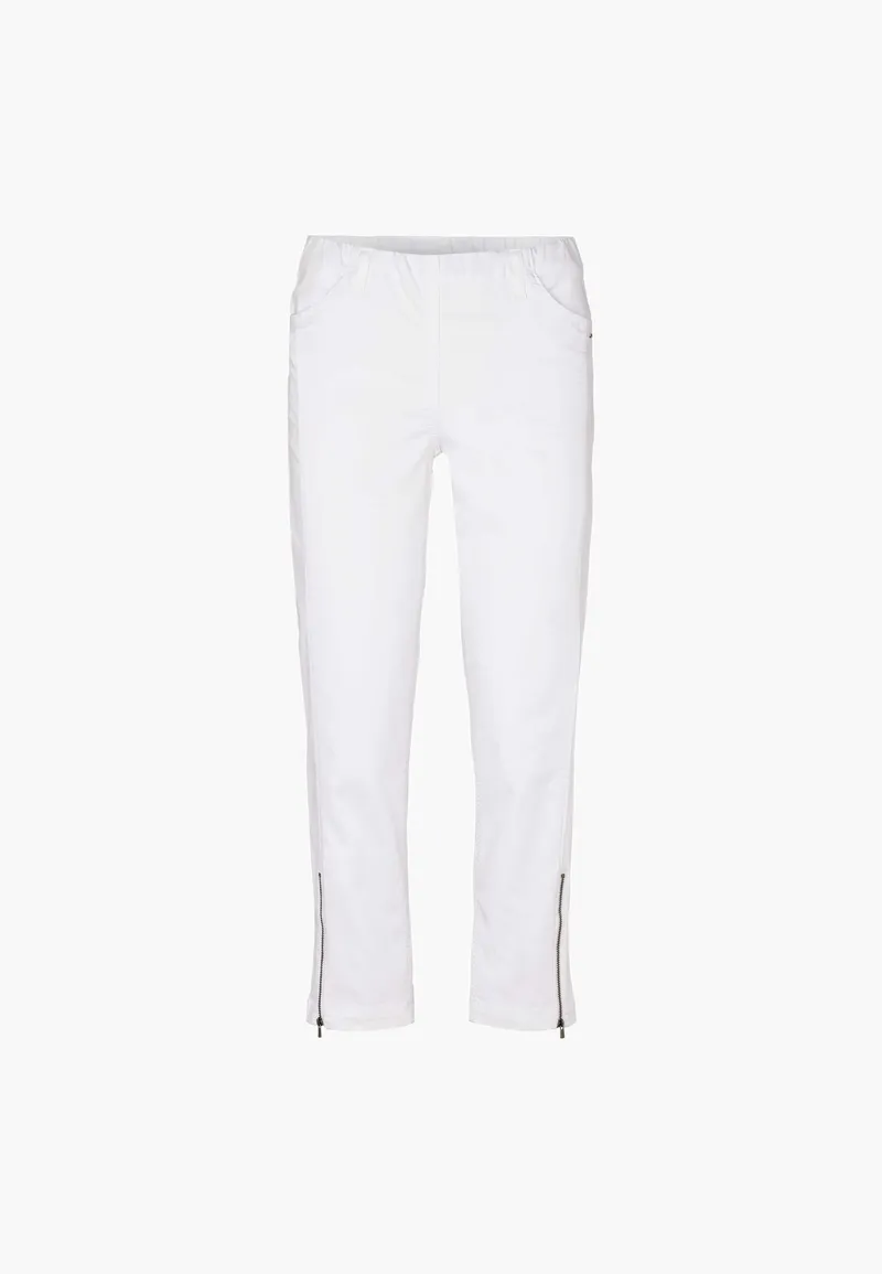 LAURIE LAURIE Damen vegan Hose Regular Crop Piper Weiß, Weiß, – Produktbild 1 von 2