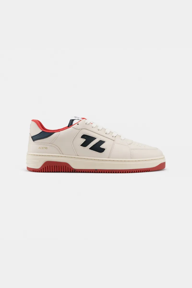 Zèta Zèta Herren vegan Sneaker Ace98 Rot/ Dunkelblau, Rot, – Produktbild 1 von 2