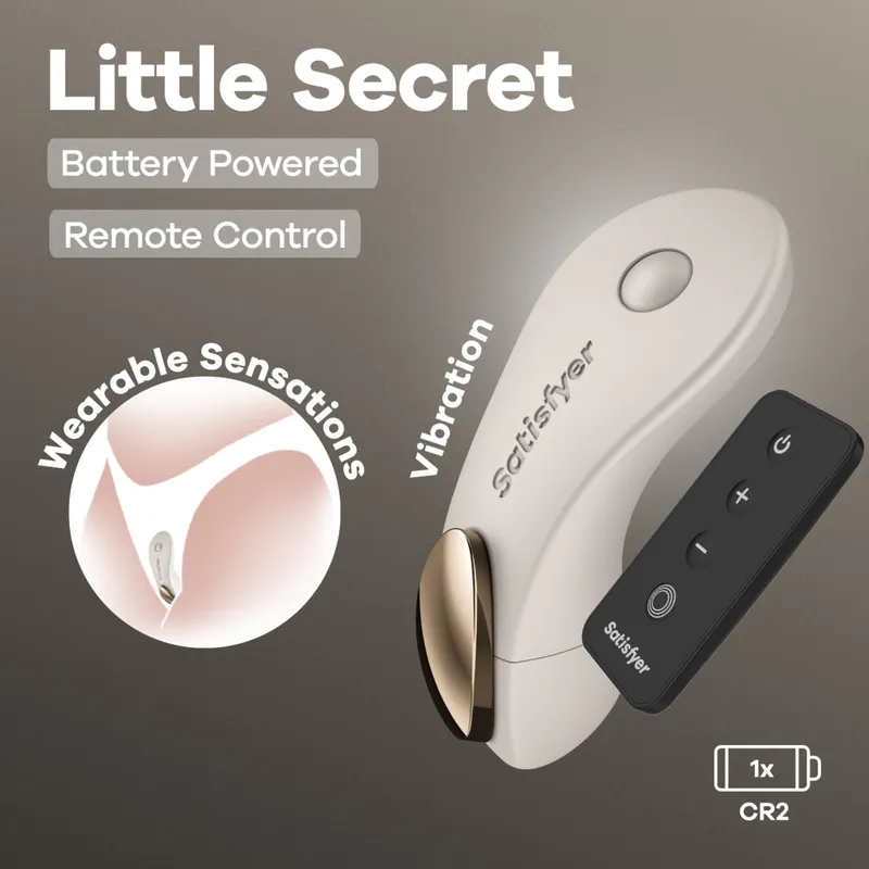 Satisfyer Satisfyer Little Secret, - Batteriebetrieben, Fernbedienung, Grau, – Produktbild 1 von 1