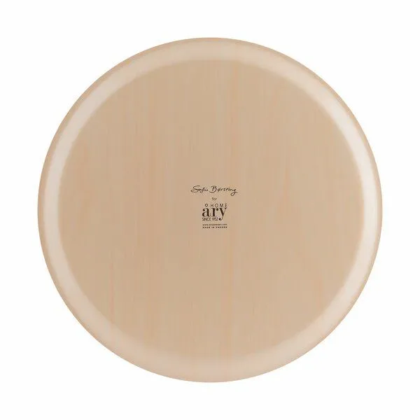 ÅRY HOME ÅRY HOME Tablett aus Birkenholz - Rund ø38cm, Botanical, – Produktbild 2 von 2