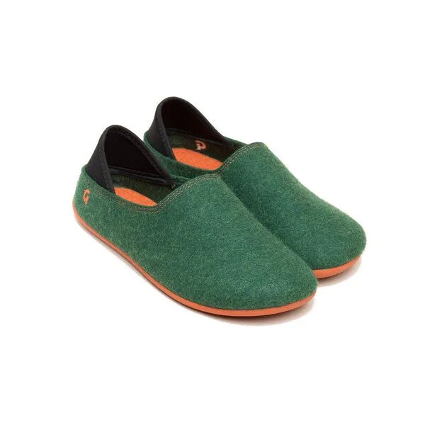 Gottstein Gottstein Wool Slip-On Pantoffel, Grün(green/orange), – Produktbild 3 von 3