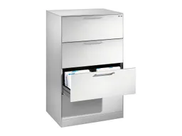 Schubladenschrank "CONTACT", LEER, Höhe 131 cm (BxT) 80 x 43,5, mit 4 Schubladen – Produktbild 1 von 1