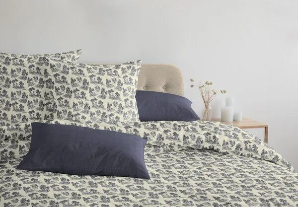 Nature by Adam Nature by Adam Bettwäsche 2tlg aus 100% Bio-Baumwolle - Made in Germany - Good Old Days, Blau, – Produktbild 4 von 4