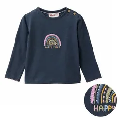 People Wear Organic People Wear Organic Langarm Shirt, blau, "Regenborgen", Bio-Baumwolle – Produktbild 1 von 1