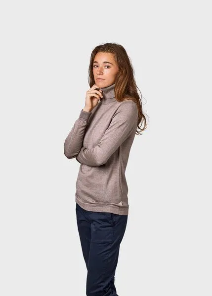 Klitmøller Collective Klitmøller Collective Rollkragen-Pullover Isabella aus Merinowolle - mulesingfrei, Sand (beige), – Produktbild 1 von 5