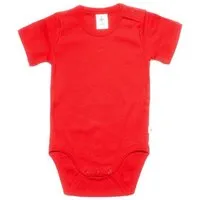 Leela Cotton Leela Cotton Baby Kinder Body Kurzarm Bio-Baumwolle Rippjersey 2006, Rot-ziegel, – Produktbild 1 von 1