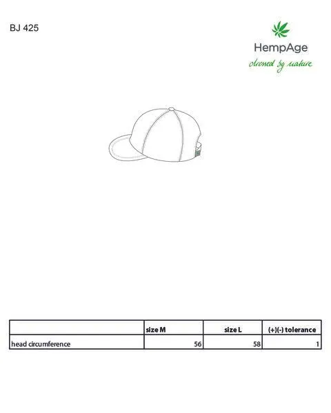 HempAge HempAge Baseball Cap Cord Hanf/Biobaumwolle, Grün (thyme), – Produktbild 4 von 4