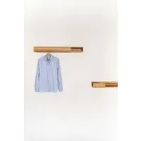 kleiderleiter de kleiderleiter_de Garderobe GA 1 Set Wandgarderobe GA 2 und Wandregal GA 1 Eichenholz – Produktbild 1 von 1