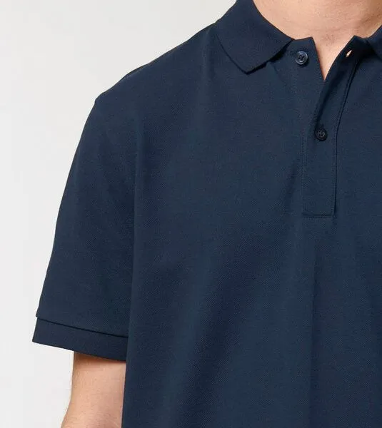 Gary Mash GARY MASH Klassisches Poloshirt Kurzarm aus Bio-Baumwolle, Dunkelblau, – Produktbild 4 von 4