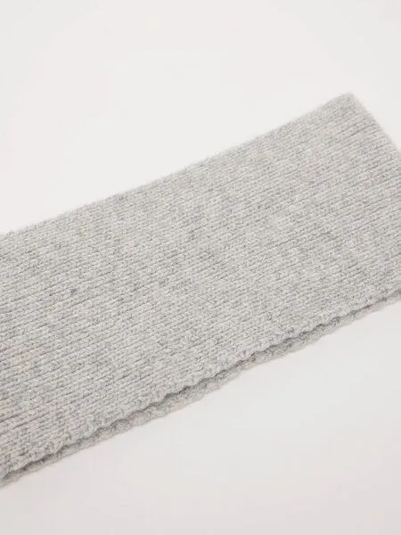 LANIUS LANIUS Stirnband aus Bio-Schurwolle und Bio-Baumwolle, Grey melange, – Produktbild 2 von 4