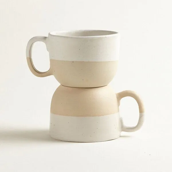 onomao onomao Große Tasse - Traditionell, Naturweiß dipped, – Produktbild 4 von 4