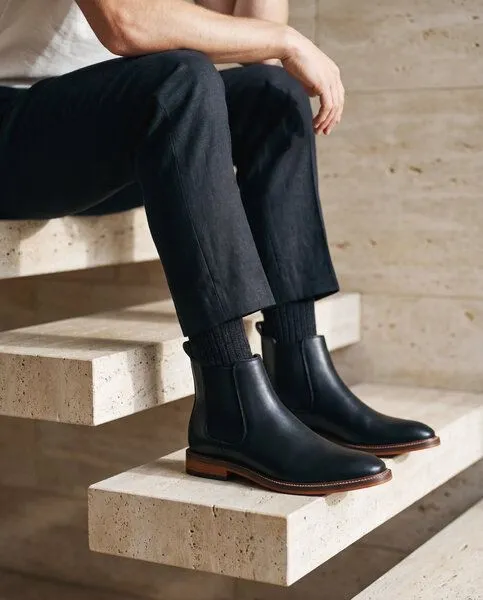 Nae Vegan Shoes Nae Vegan Shoes NAE | Duncan Veganer Chelsea-Boot, Schwarz, – Produktbild 4 von 4