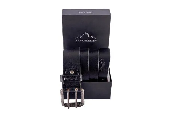 Alpenleder Alpenleder Gürtel MOSEL, Ebenholz, – Produktbild 3 von 5