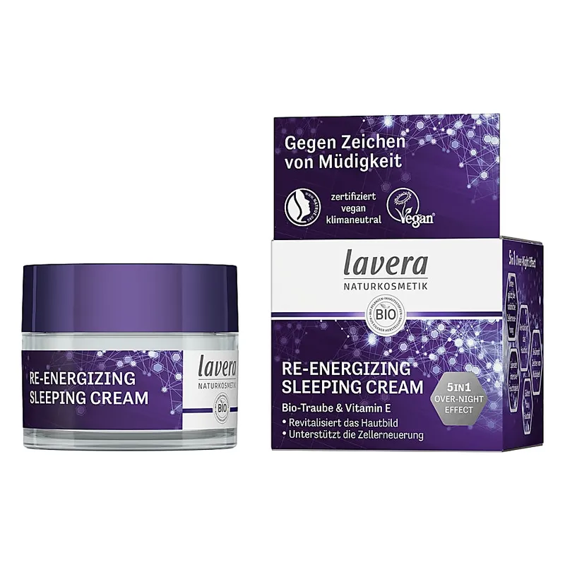 lavera lavera Re-Energising Sleeping Cream – Produktbild 2 von 4