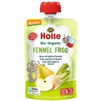 Holle Holle Quetschie Bio-Fruchtmus "Birne, Apfel, Fenchel", Fennel Frog, ab 6. Monat, 100 g – Produktbild 1 von 1