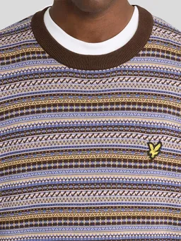 Lyle and Scott Lyle & Scott Pullover Crewneck Fairisle Ebony - Größe XL – Produktbild 1 von 1