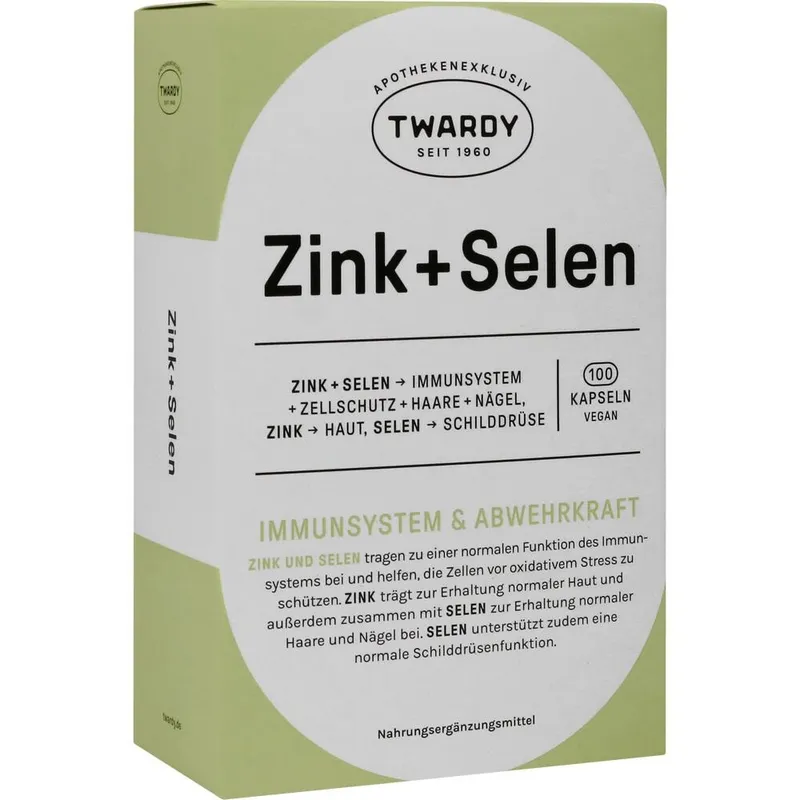 TWARDY Zink + Selen vegan 100 St Kapseln – Produktbild 1 von 1